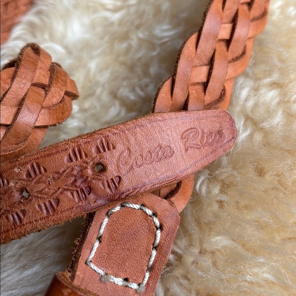 Vintage Braided Leather Belt - Picture 3 of 6